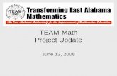 TEAM-Math Project Update