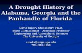 A Drought History of Alabama, Georgia and the Panhandle of Florida