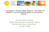“Creating a Sustainable Future: The Role of REEEP in accelerating REES in Southern Africa”