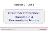 Grammar Reference: Countable & Uncountable Nouns