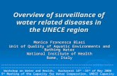 Overview of surveillance of water related diseases in the UNECE region