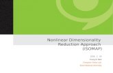 Nonlinear Dimensionality  Reduction Approach  (ISOMAP)