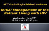 AETC-Capitol Region Telehealth  e-Rounds