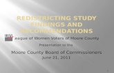 REDISTRICTING STUDY FINDINGS AND RECOMMENDATIONS