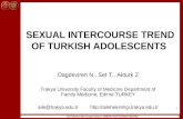 SEXUAL INTERCOURSE TREND OF TURKISH ADOLESCENTS