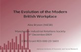 The Evolution of the Modern British Workplace Alex Bryson (NIESR )