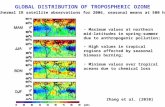 GLOBAL DISTRIBUTION OF TROPOSPHERIC OZONE
