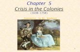 Chapter  5 Crisis in the Colonies (1630-1750)
