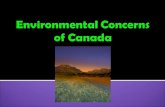 Environmental Concerns of Canada