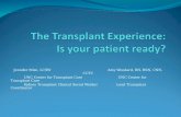 The Transplant Experience: Is your patient ready?