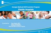 Georgia  Medicaid EHR Incentive  Program: Eligible Hospitals