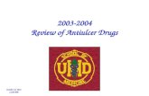2003-2004 Review of Antiulcer Drugs