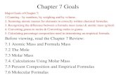 Major Goals of Chapter 7:   1 Counting - by numbers, by weighing and by volume.