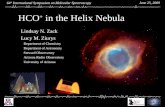 HCO +  in the Helix Nebula