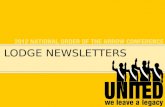 Lodge newsletters