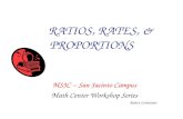 RATIOS, RATES, & PROPORTIONS