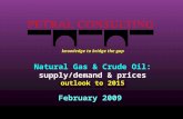 Natural Gas & Crude Oil: supply/demand & prices outlook to 2015