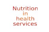 Nutrition in health services
