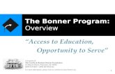 The Bonner Program: Overview