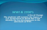 WWI & 1930’s