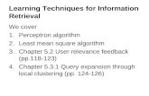 Learning Techniques for Information Retrieval