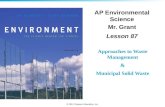 AP Environmental Science Mr. Grant Lesson  87