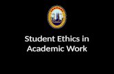 Student Ethics in Academic Work