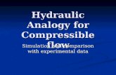 Hydraulic Analogy for Compressible flow