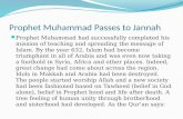 Prophet Muhammad Passes to  Jannah