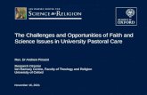 The Challenges and Opportunities of Faith and Science Issues in University Pastoral Care