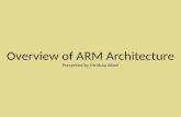 Overview of ARM Architecture Presented by  Mridula Allani