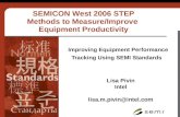 Improving Equipment Performance Tracking Using SEMI Standards