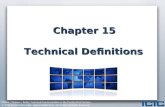 Chapter 15 Technical Definitions