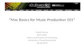 “Mac Basics for Music Production 101”