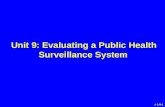 Unit  9 : Evaluating a Public  Health  Surveillance System