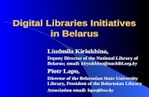 Digital Libraries Initiatives in Belarus