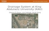 Drainage System at King  Abdulaziz  University (KAU)