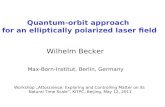 Quantum-orbit approach  for an elliptically polarized laser field