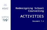 Redesigning School Counseling ACTIVITIES Document 7.4
