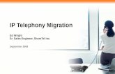 IP Telephony Migration Ed Wright Sr. Sales Engineer, ShoreTel Inc.