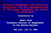 Presentation by Abdul Alim Permanent Mission of Bangladesh  to the United Nations