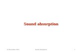 Sound absorption