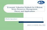 Economic Valuation Methods for Efficient Water Resources Management:  Theory and Applications