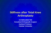 Stiffness after Total  K nee  Arthroplasty