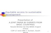 Equitable access to sustainable development