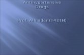 Antihypertensive Drugs Prof. Alhaider (1431H)