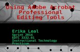 Using Adobe Acrobat Professional Editing Tools