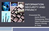 INFORMATION SECURITY AND PRIVACY