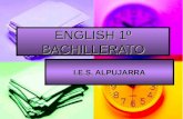 ENGLISH 1º BACHILLERATO