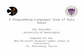 A Programming-Languages View of Data Races